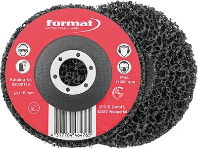 Produktbild von FORMAT Grobreinigungsscheibe mitTeller, 125mm, Ø:115 mm