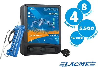 Produktbild von Lacme Weidezaungerät Netzgerät Secur 2400 HTE,  230V, 4,0 J