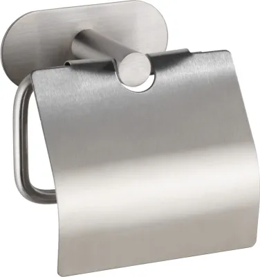 Produktbild von WENKO Edelstahl Toiletten Papier Halter Deckel OREA Bad Wand Rollen ohne bohren
