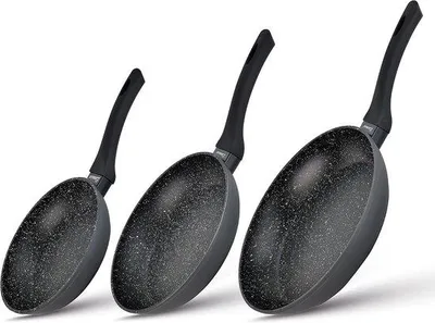 Produktbild von Famanu Induktionspfannen-Set mit Antihaftbeschichtung - 20 cm, 24 cm, 28 cm