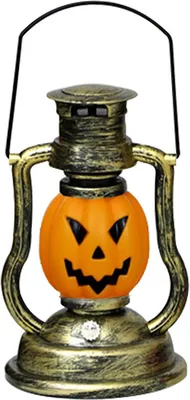 Image de Halloween Citrouille Lampe suspendue Décorative Extérieur Jardin Cadeau Luminaires Maison Lanternes Décoration de Thanksgiving avec Fonctionnement sur piles,Or
