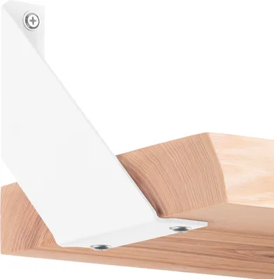 Produktbild von HOLZBRINK Regalträger Metall Regalhalter für Wandregal, Regalwinkel weiss 150x150x30 mm, 4 Stück, HLR-V-150-9016