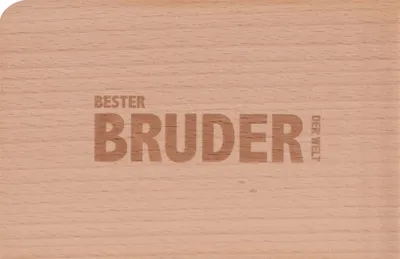 Produktbild von Holzpostkarte "Bester Bruder der Welt"