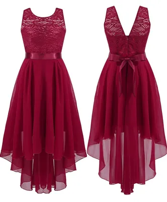 Produktbild von Wunderschönes festliches Spitzenkleid für Mädchen – Perfekt für Hochzeiten und besondere Anlässe! Größe 128 Cm
