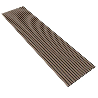Produktbild von AICA Akustikpaneele Wandverkleidungen 3D-Wandpaneele aus MDF 1er-Set Maße: 240 × 60 cm Farben:Walnuss-Eiche
