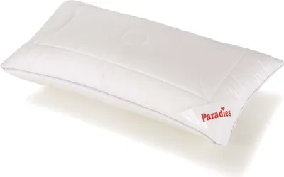 A white pillow on a white background.