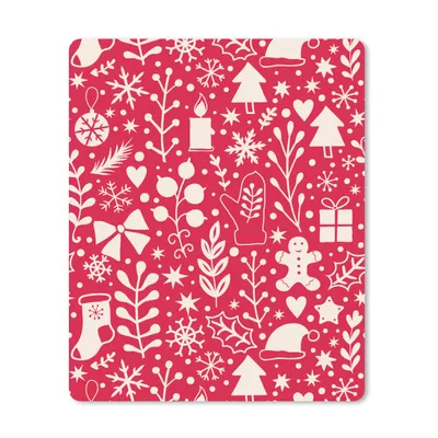Produktbild von MuchoWow® Mauspad Mousepad Muster - Weihnachten - Winter - Fest 30x40 cm - Mousepads - Maus Mat - Pad - Mausunterlage - Mausmatten