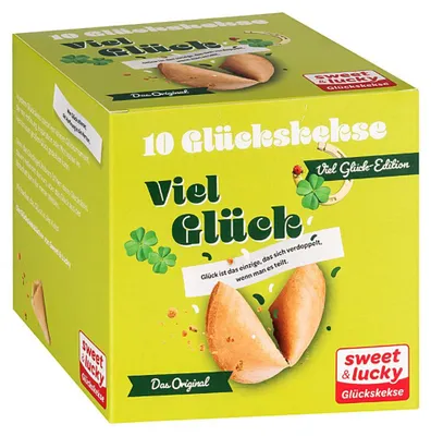 Produktbild von Glückskeks 10er Box Viel Glück