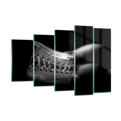 Produktbild von Bilder auf glas - Weiblicher Körper Leder Korsett Frau - 150x100cm - Glasbilder - Wandbilder - Kunstdruck - Wanddekoration aus Glas - Glas Bilder - Wandbild auf Glas - GEG150x100-0272