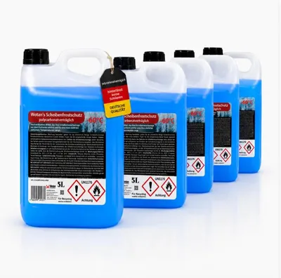 Produktbild von 25 L Scheibenfrostschutz KONZENTRAT bis -60 °C Scheibenwischwasser Auto Frostschutz 5 x 5 L