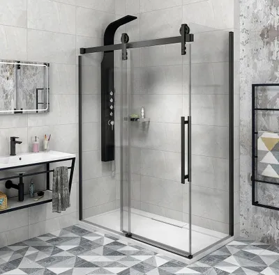 Produktbild von Gelco VOLCANO BLACK Rechteckige Duschkabine 1500x1000mm L/R Variante