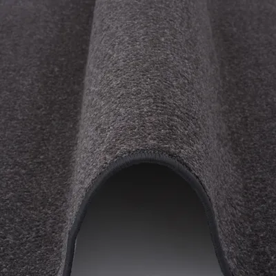 Produktbild von Trend Velours Teppich Läufer Kurzflor Modern Pflegeleicht Einfarbig, Größe:100x300 cm, Farbe:Anthrazit