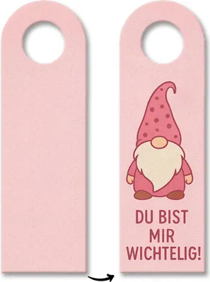 Produktbild von Cartoon Wichtel du bist mir wichtelig Türhänger 10er Set