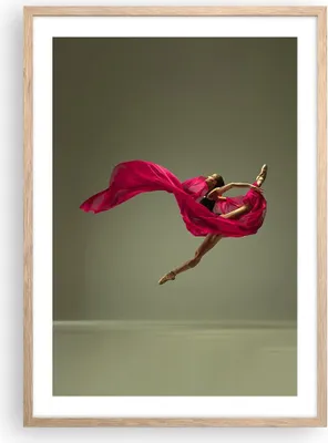 Produktbild von Gerahmtes Poster - Rahmen in heller Eiche - Tänzer Ballett Künstler - 50x70 cm - Wand Bild - Wanddeko - Wandbilder - Kunstposter - Wandposter - Bilderrahmen - Bilder - Kunstdruck - P2NPA50x70-5037