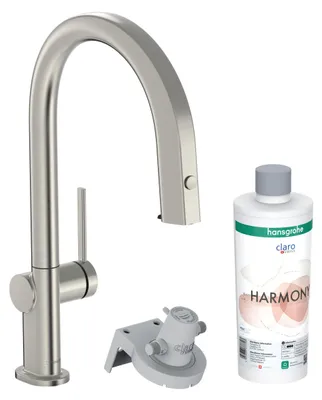 Obrázek produktu pro Hansgrohe Aqittura M91 FilterSystem 210, výsuvná hubice, 1jet, sBox, startovací sada nerezová ocel