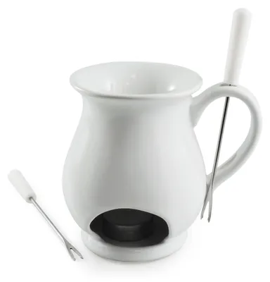 Zdjęcie produktu dla Zestaw do fondue czekoladowego Swissmar F66327 "Indulge", 4-elementowy, wykonany z żeliwa/nierdzewnej stali