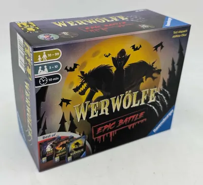 Produktbild von Ravensburger 26858 - Werwölfe - Epic Battle, Best-of der Spielereihe für 3-10 Spieler, Gesellschaftsspiel ab 10 , Partyspiel
