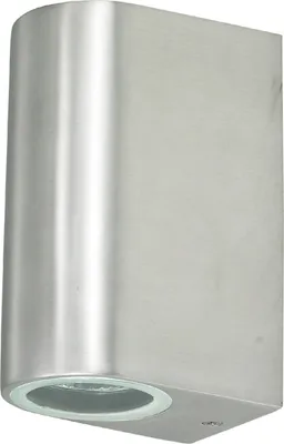 Zdjęcie produktu dla Lampa ścienna LED ChiliTec CTW-2 na 2x GU10, IP44, polerowana stal nierdzewna