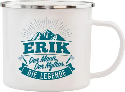 Produktbild von Echter Kerl Emaille Becher Erik