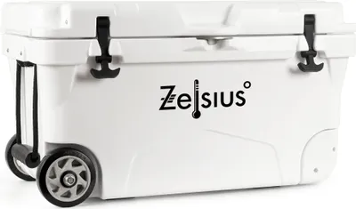 Produktbild von Zelsius Kühlbox weiß 50 Liter mit Räder | Cooling Box für Auto Camping