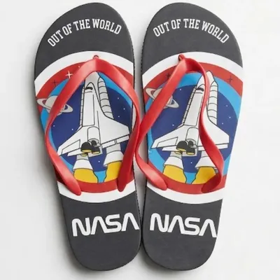 Produktbild von NASA Space Center Jungen FlipFlops Sandalen Latschen Zehentrenner – Schwarz / 36/37