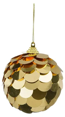 Bruchsichere Weihnachtskugel Gold d8cm