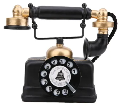 Obrázok produktu pre Ročník Retro starožitný telefón drôtový pevnej linky telefón domov stôl dekor ornament