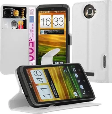Produktbild von Cadorabo Hülle für HTC ONE X / X+ Schutz Hülle in Weiß Handyhülle Etui Case Cover Magnetverschluss