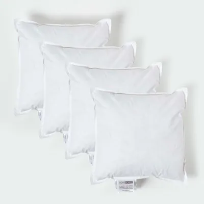 Produktbild von HOMESCAPES 4er-Set Füllkissen 35 x 35 cm – Kissenfüllung Entenfedern