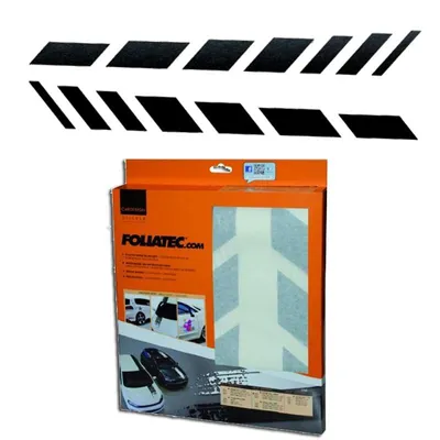 Produktbild von Shades Auto Aufkleber Streifen Schwarz Viperstreifen Rennstreifen Rallystreifen