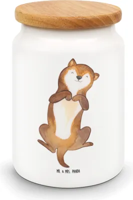 Produktbild von Mr. & Mrs. Panda Dose Hund Streicheln - Weiß - Geschenk, Teedose, Vorratsbehälter, gebäckdose, Keksdose, Sprüche, Hundewelpe, Wauwau, Hunde, behälter, Süß