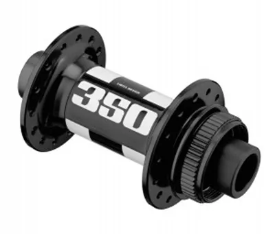 Image de Moyeu avant DT Swiss 350 Road Disc Brake 100 mm/12 mm TA, CL, 24 trous, noir/blanc