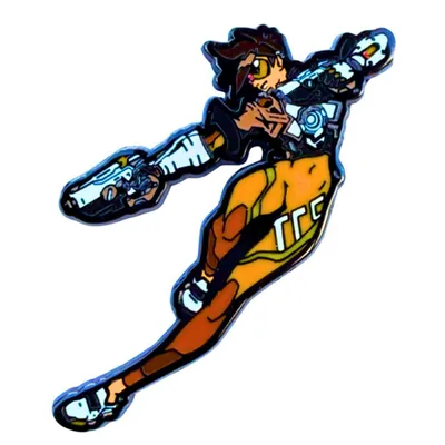 Produktbild von Blizzard Overwatch Tracer Pin – Limitierter Sammler Anstecker aus Metall, hochwertiger Fanartikel für Gamer & Overwatch Charakter Fans, Gaming Pin