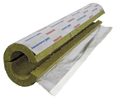 Immagine prodotto di ROCKWOOL Conlit 150 U - Guaina antincendio per tubi, spessore dell'isolante: 20 mm, diametro interno: 20 mm, diametro del foro centrale: 60 mm