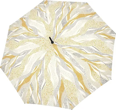 Produktbild von doppler Stockregenschirm Regenschirm Fiber Flex Long AC Whisper Sand creme
