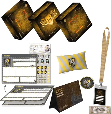 Obrázek produktu pro Harry Potter – sada dárkových krabiček Hufflepuff, kov, karton, papír, polyester CD2336 (jednotná velikost) (barevné)