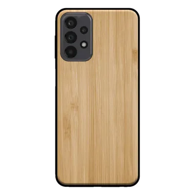 Obrázok produktu pre Smartphonica Puzdro na telefón pre Samsung Galaxy A23 s dreveným vzhľadom - zadný kryt bambusové puzdro z umelého dreva - Brown