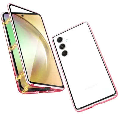 Immagine prodotto di Per Samsung Galaxy A14 5G / 4G Custodia del telefono cellulare Custodia di vetro magnetico paraurti Custodia Cover