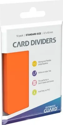Produktbild von Ultimate Guard Kartentrenner Standardgröße Orange (10)