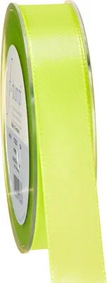 Produktbild von 50m × 25mm Visco Dekoband Taftband Schleifenband Geschenkband Schleife, Farbe:limone