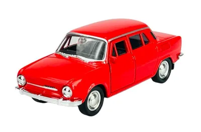 Produktbild von Welly Skoda 100 Rot 1:34-1:39 Die Cast Metall Modell Neu im Kasten 43804