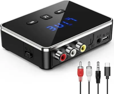 Produktbild von Bluetooth-Audioadapter, 2-in-1-Bluetooth-Sender und -Empfänger, Bluetooth 5.4, 10 m Reichweite, multifunktionale Schnittstelle
