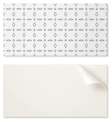 Image de Panneau mural en vinyle avec motif décoratif, dimensions 120 x 60 cm, motif géométrique en losanges