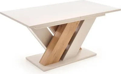 Obrázok produktu pre Skladací stôl BRANDON 160(200)x90cm kašmír/dub cremona matný