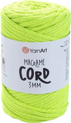 Obrázok produktu pre Yarn Art Macrame Cord 3 mm 85 m 801 Green Špagát