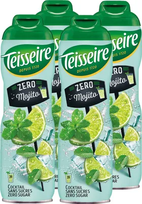 Produktbild von Teisseire Getränke-Sirup Mojito 0% 600ml - Cocktails (4er Pack)