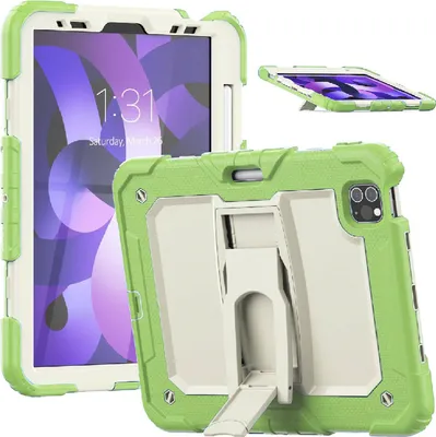 Obrázek produktu pro Pouzdro pro iPad Air 5/Air 4/Pro 11" s ramenním popruhem Stojan zelený