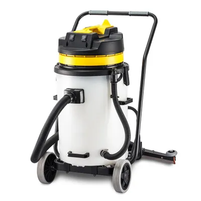 Produktbild von G.I.V - Nass und Trockensauger HL 60SB – Industriesauger, leistungsstarkes Saugsystem 2x1000W Motoren, 60L Fassungsvermögen, Schlauch & Wassersaugdüse