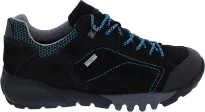 Produktbild von Waldläufer H-Fritz Outdoor Halbschuh mit Tex-Membran 729950-305-208, Nubukleder mit Gummikappe, Schwarz/ Türkis, Weite H 44