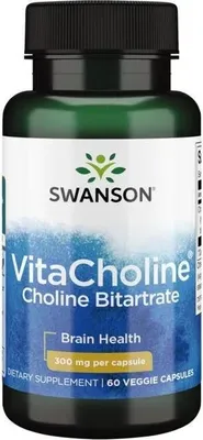 Produktbild von VitaCholin Cholin Bitartrat 300 mg 60 Veggie-Kapseln Swanson Health Products